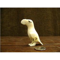 Ivory puffin by Dozeva with inset baleen eyes 2.5" tall (3)