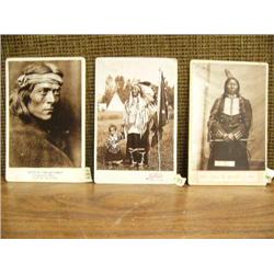 Lot of 3 American Indian black and white photos (3)