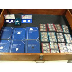 Large lot of coins including: Washington head quarters 1932-1945, Morgan Quarters 1906-1916, Lincoln