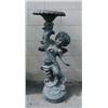 Image 1 : 38" tall cast iron angel holing urn (1)
