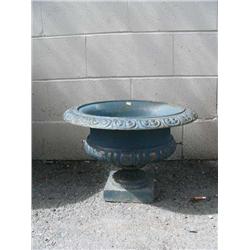 14" tall cast iron urn (1)