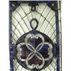 Image 2 : 36.5"x18.5" stained glass mirror with blue, green and beveled glass (4)