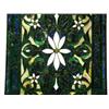 Image 3 : 31.5"x20.25" stained glass with blue, green, white and textured glass (4)
