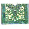 Image 4 : 31.5"x20.25" stained glass with blue, green, white and textured glass (4)