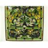 Image 4 : 34"x16.5" stained glass window with amber, blue and green glass (4)