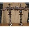 Image 1 : Pair of 7 stick metal candle holder (8888)