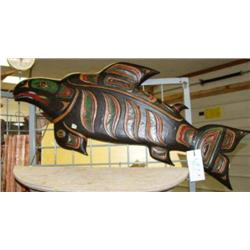 Wood Tlingit style fish (4)