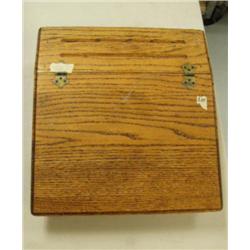 Wood box with top hinged door (700)