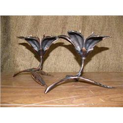 CHOICE on 3 pairs of metal pieces: flowers (8888)