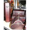 Image 2 : CHOICE on 3 sets of textured wood boxes, jewelry boxes and containers (8888)