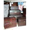 Image 2 : CHOICE on 3 sets of textured wood boxes, jewelry boxes and containers (8888)