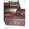 Image 4 : CHOICE on 3 sets of textured wood boxes, jewelry boxes and containers (8888)