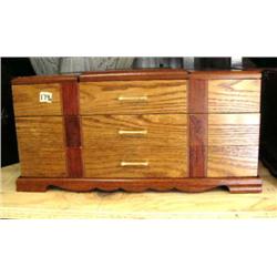 CHOICE on 4 wood chests with 3 drawers and 3 top compartments (2)