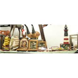 CHOICE on 3 shelves of nautical items (8888)