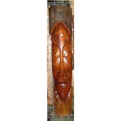 CHOICE on 4 carved faces from logs (4)