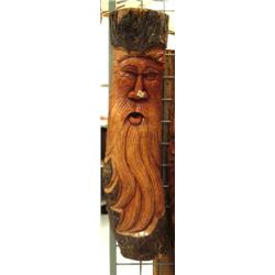 CHOICE on 3 carved faces from large logs (4)