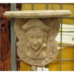 CHOICE On 4 white washed angels: Shelf (4)