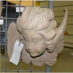 CHOICE On 4 white washed angels: small angel head with wings (4)