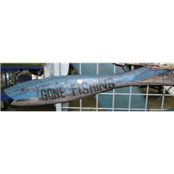 CHOICE on 3 wood fish: "Gone Fishing" (4)