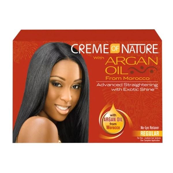 NEW CREAM OF NATURE WITH ARGAN OIL NO LYE RELAXER