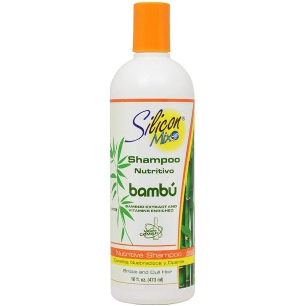 NEW 473ML SILICON MIX SHAMPOO NUTRITIVO BAMBU
