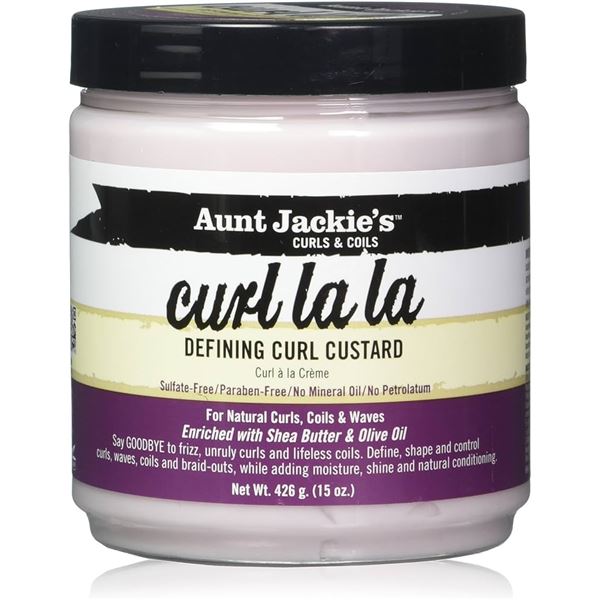NEW AUNT JACKIES CURL LALA DEFINING CURL CUSTARD