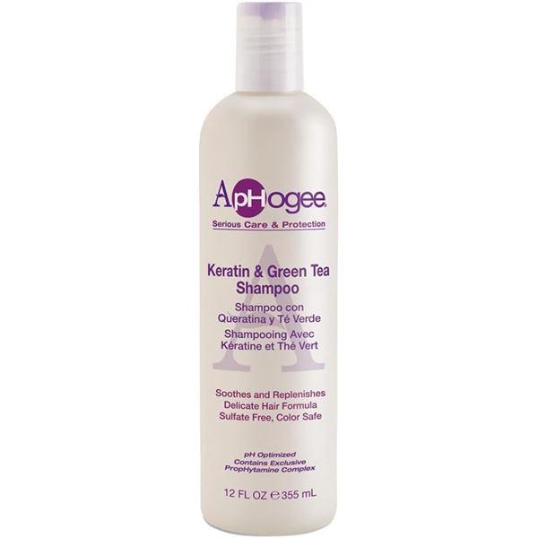 NEW APHOGEE KERATIN AND GREEN TEA SHAMPOO 355ML