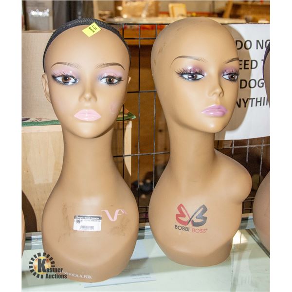 2 WIG DISPLAY HEADS