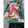 Image 1 : Crate w/Anchoring Cement, Paint Rollers, Supplies