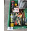 Image 1 : Crate w/Hand Tools and Supplies