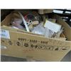 Image 1 : Box w/Asst. Electric Supplies and Hardware