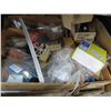 Image 2 : Box w/Asst. Electric Supplies and Hardware