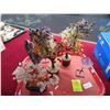 Image 1 : Tray Assorted Crystal Trees 4 Amethyst