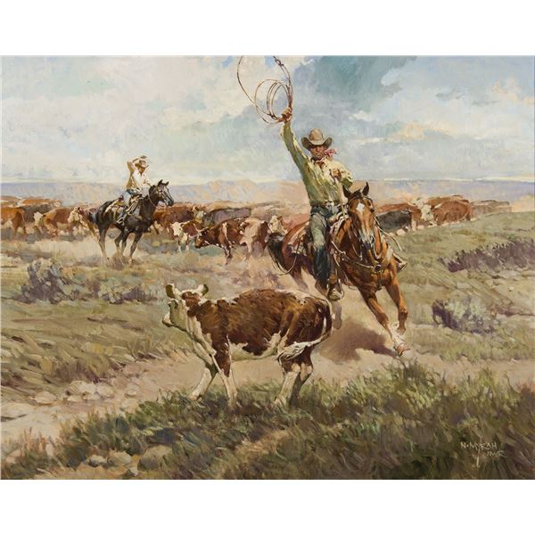 Newman Myrah-Workin' A Roundup