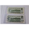 Image 4 : (2) Canadian Dollar Bill - 1973
