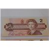 Image 3 : (2) Canadian Two Dollar Bill - 1986