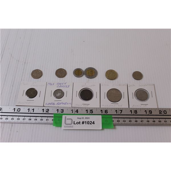 (11) World Coins - Assorted