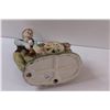 Image 4 : Porcelain Old Man w/ Wine Barrel Figurine - 7"