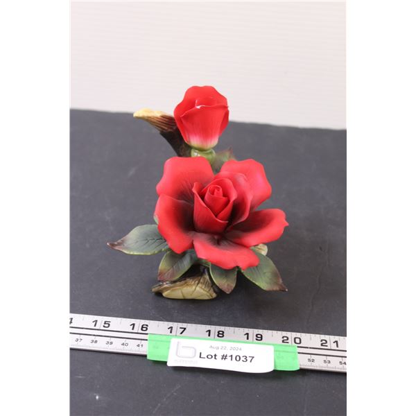 Paul Sebastian Porcelain Rose Figurine -5" x 4"