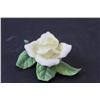 Image 3 : White Rose Porcelain Figurine - 2" x 4"