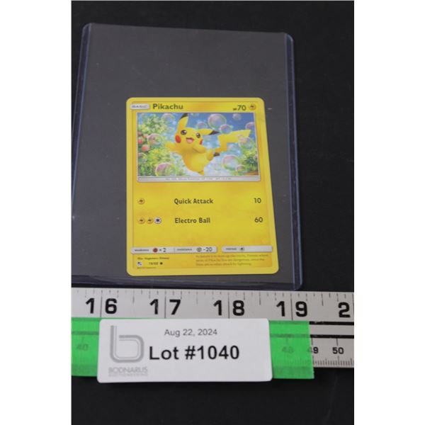 Pokemon Pikachu 2019 Edition Trading Card in Sleeve