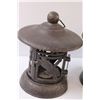 Image 2 : (2) Cast Iron Outdoor Tealight Candle Holder & Decor - 8" x 7"