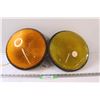 Image 1 : (2) Yellow & Orange Traffic Lights - Untested - 12"