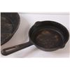 Image 3 : (2) Cast Iron Frying Pans: 10" & 6"