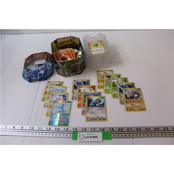 Pokemon Trading Cards in Tin (2007-2009 Edition Cards w/Energy Cards)