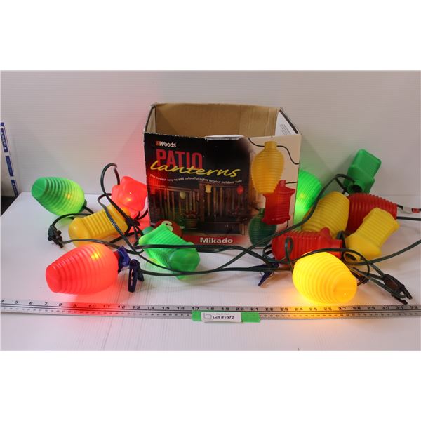 Patio Lantern Light Set in Box , as is