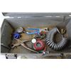 Image 7 : Tool Box (no tray) - 5Pc Steel Hole saw Kit (NIB) - Grinding Attachments - Plastic Bags - Engraver (
