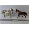Image 1 : (2) Metal Horses