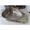 Image 2 : Non Stick Rib Rack - Lifting Rack - Salton Crock Pot (powers on) - Stainless Steel Bed Pan