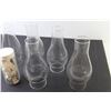 Image 2 : (6) Oil Lamp Chimneys - Container w/Wicks